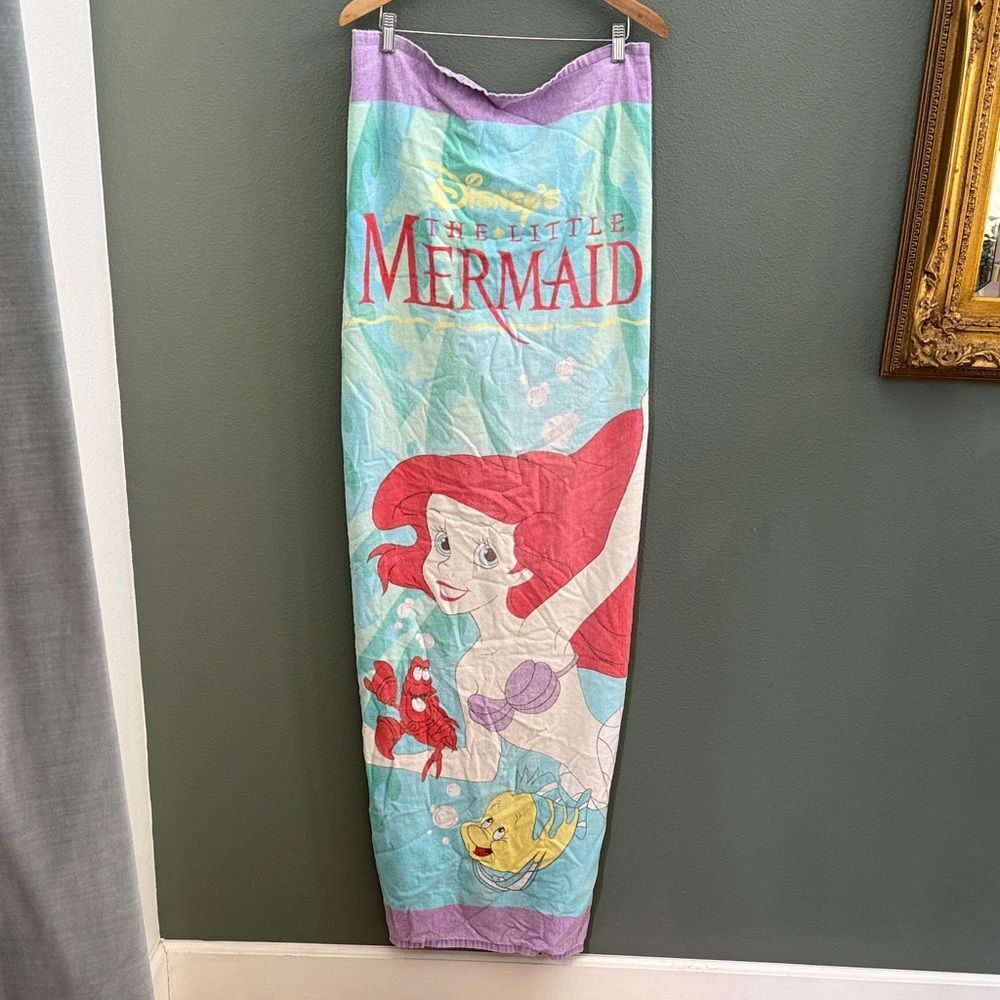 Vintage 90’s Disney The Little Mermaid Towel